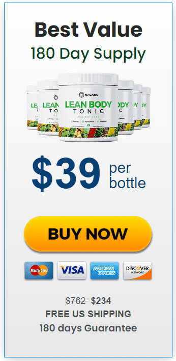 Nagano Lean Body Tonic 6 Bottles